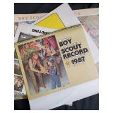 Boy Scouts & Cub Scouts Handbook and Record Book Collection, Vintage BSA