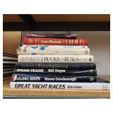 Lot of 9 Transportation and Machinery Books - Cars, Ships, Trains, Firefighting
