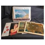 Vintage Hoyle National Parks and Assorted Art Print Calendar Lot