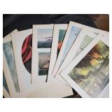 Vintage Hoyle National Parks and Assorted Art Print Calendar Lot