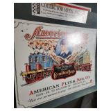 Collector Metal Signs Lot - Lionel & American Flyer Train Signs