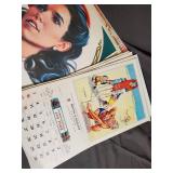 Vintage Art Calendar Lot - Pinup, Americana, and Illustration Collection