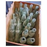 Vintage Coca-Cola Glass Soda Bottles Lot - Approx. 20 Pieces