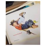 Norman Rockwell & Wildlife Art Print Lot - Vintage Collectible Prints