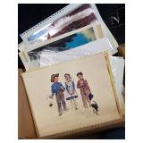 Norman Rockwell & Wildlife Art Print Lot - Vintage Collectible Prints