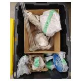 Mixed lot of vintage and decorative glass and ceramic items comes with Tote