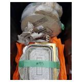 Bulk Lot of Food Service Trays and Table Covers comes with Tote