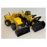 2 Vintage Tonka Toy Bulldozers