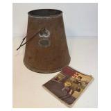 Antique Hinman Milking & Machine Co. Bucket and Original Catalog