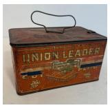 Antique Tobacco Tin and Smiling Mouth Pipe Lot