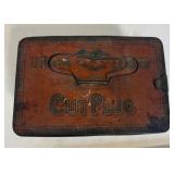 Antique Tobacco Tin and Smiling Mouth Pipe Lot