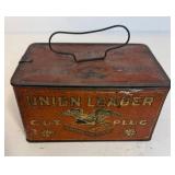 Antique Tobacco Tin and Smiling Mouth Pipe Lot