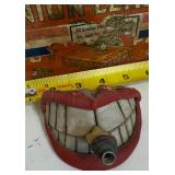 Antique Tobacco Tin and Smiling Mouth Pipe Lot