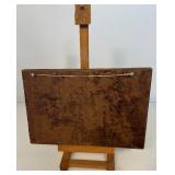 Amazing Mid Century Abstract Oil Painting of the Last Supper Scene - On Stand