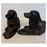 Vintage Retriever Metal Dog Bookends