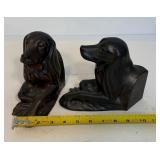 Vintage Retriever Metal Dog Bookends