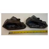 Vintage Retriever Metal Dog Bookends