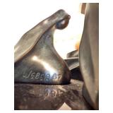 Vintage Signed Weber 1987 Bronze Nativity Sculpture