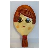 Mid Century Sculptural Hand Held Mirror