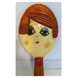 Mid Century Sculptural Hand Held Mirror