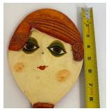 Mid Century Sculptural Hand Held Mirror