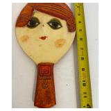 Mid Century Sculptural Hand Held Mirror