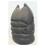Vintage Bende Bundu Helmet Mask From Sierra Leone