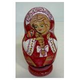 Set of Vintage Russian Nesting Dolls