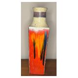 INCREDIBLE Ivo De Santis for Gil Etruschi Mid Century Tall Studio Pottery Vase