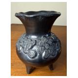 Vintage 3 pc Lot of Dona Rosa Mata Ortiz Flower Motif Vases