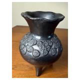 Vintage 3 pc Lot of Dona Rosa Mata Ortiz Flower Motif Vases