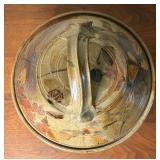 Large Studio Pottery Ceramic Lidded Basket