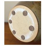 Large Studio Pottery Ceramic Lidded Basket