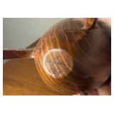 Wonderful Signed Mid Century Modern Teak Footed Vase