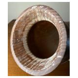 Wonderful Signed Mid Century Modern Teak Footed Vase