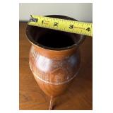 Wonderful Signed Mid Century Modern Teak Footed Vase