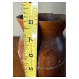 Wonderful Signed Mid Century Modern Teak Footed Vase