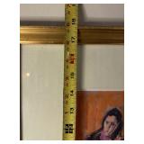 Framed Signed Mid Century Original Portrait Painting on Board