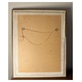 Framed Signed Mid Century Original Portrait Painting on Board