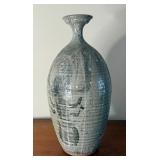Large Signed Studio Pottery Bud Vase