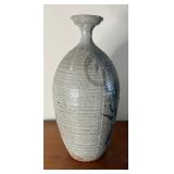 Large Signed Studio Pottery Bud Vase