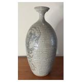 Large Signed Studio Pottery Bud Vase