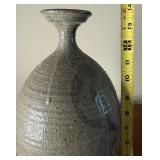 Large Signed Studio Pottery Bud Vase