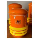 Mid Century Modern Baldelli Ceramic 4 Canister Set