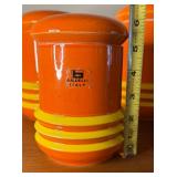 Mid Century Modern Baldelli Ceramic 4 Canister Set