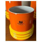 Mid Century Modern Baldelli Ceramic 4 Canister Set