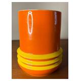 Mid Century Modern Baldelli Ceramic 4 Canister Set