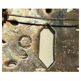 Vintage Margot De Taxco Sterling Silver Enamel Brooch & Earring Set