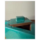 Antique Green Glazed Yixing Zisha Teapot Qing Dynasty