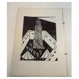 RARE 1968 Israeli Ministry Of Education Art Book w/ many Prints Inside